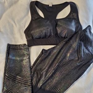 Fila athletic workout set medium black shine chrome